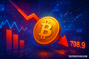 Bitcoin rơi dưới 90.000 USD sau làn sóng thanh lý 708,9 triệu USD