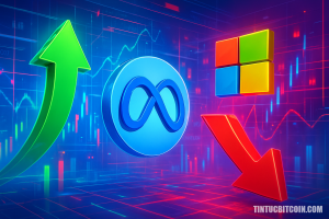 Cổ phiếu Meta tăng vọt, đà giảm Microsoft chi phối Phố Wall