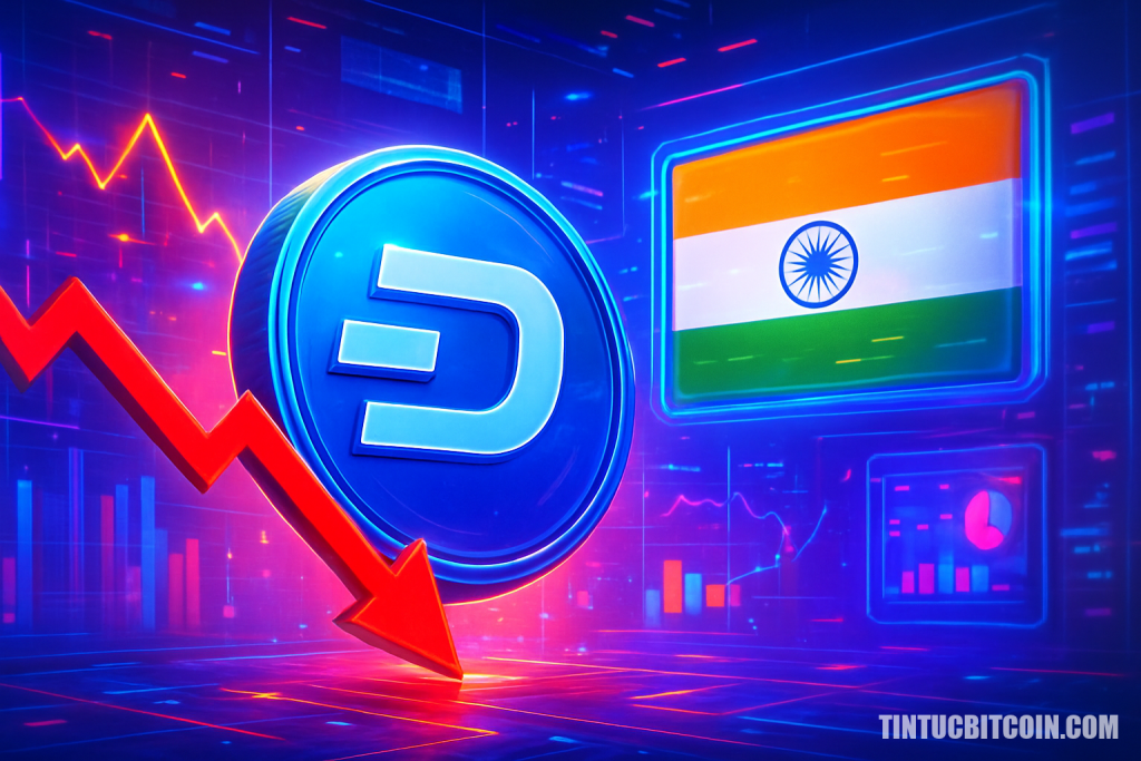 Dash lao dốc sau cảnh báo của Ấn Độ về coin ẩn danh?