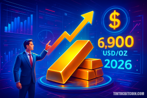 Deutsche Bank dự báo giá vàng lên 6.900 USD/oz vào 2026