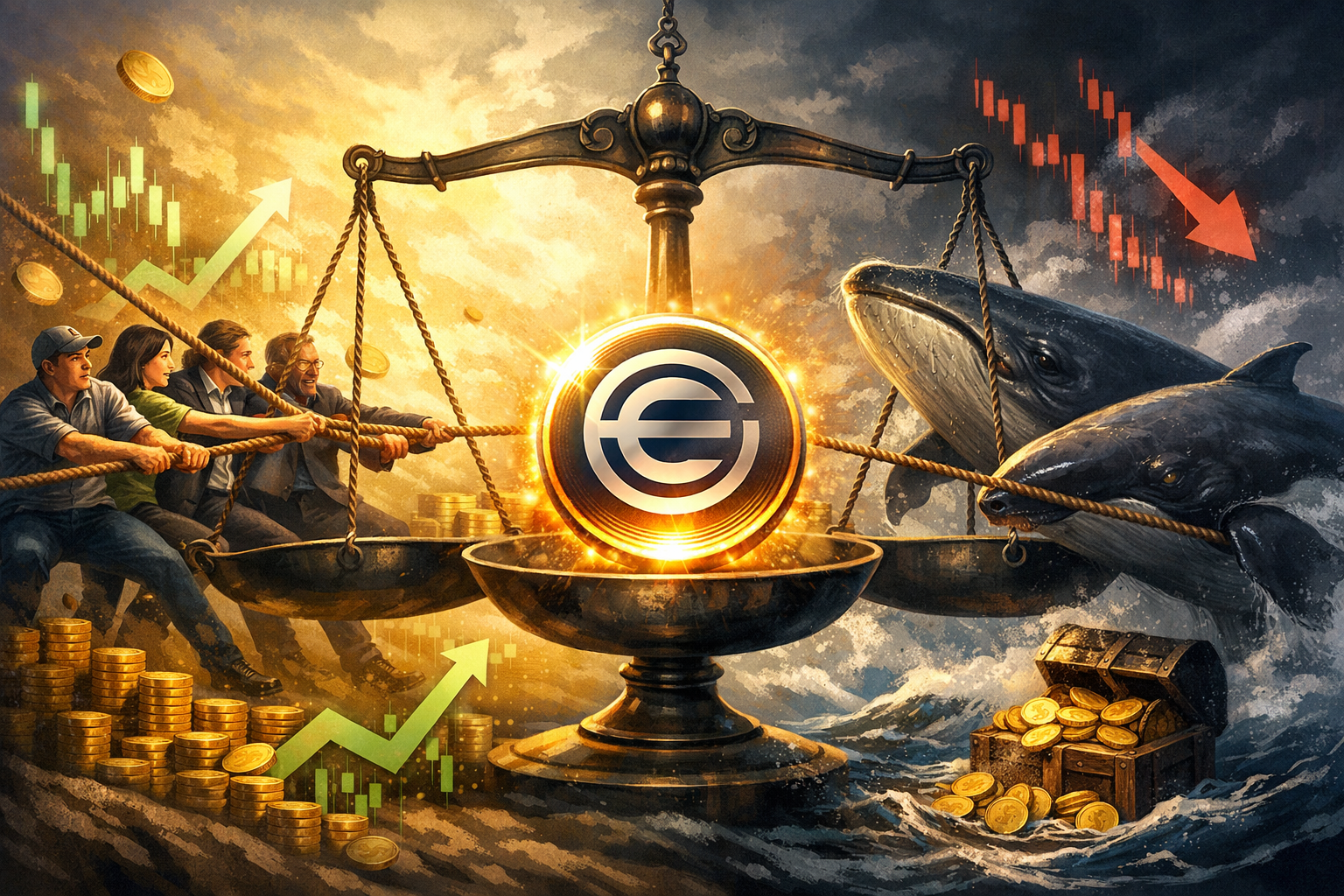 Giá Worldcoin giằng co giữa lực mua lẻ và áp lực bán từ cá voi