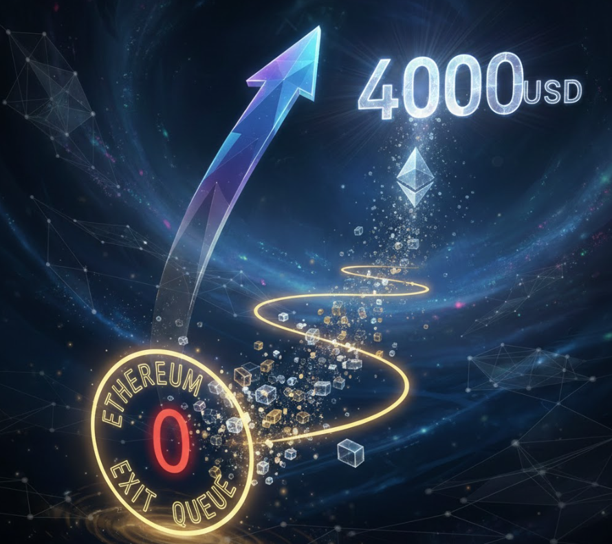 Hoạt động xếp hàng đợi rút staking khỏi Ethereum giảm xuống 0, liệu giá ETH đạt 4.000 USD có khả thi?缩略图 Hoạt động xếp hàng đợi rút staking khỏi Ethereum giảm xuống 0, liệu giá ETH đạt 4.000 USD có khả thi?