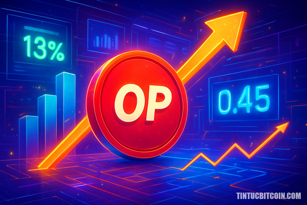 Optimism tăng 13%, dẫn đầu L2: OP có lên 0,45 USD?