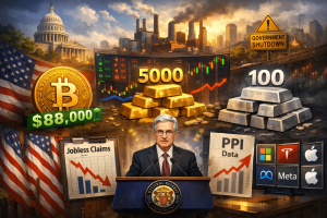 4 sự kiện kinh tế của Mỹ có thể ảnh hưởng đến giá Bitcoin, vàng và bạc trong tuần này