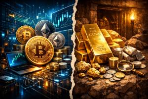 Tiền điện tử so với kim loại quý: Sự khác biệt do AI tạo ra mà các nhà đầu tư không thể bỏ qua