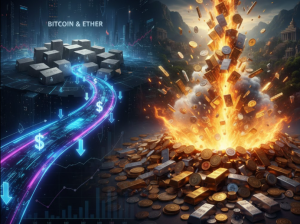 1,82 tỷ USD rút khỏi các ETF Bitcoin và Ether giao ngay khi kim loại quý bùng nổ