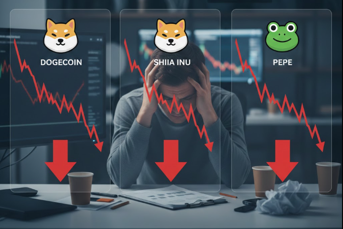 Meme coin: Dogecoin, Shiba Inu, Pepe giảm xuống dưới mức hỗ trợ quan trọng缩略图 Meme coin: Dogecoin, Shiba Inu, Pepe giảm xuống dưới mức hỗ trợ quan trọng