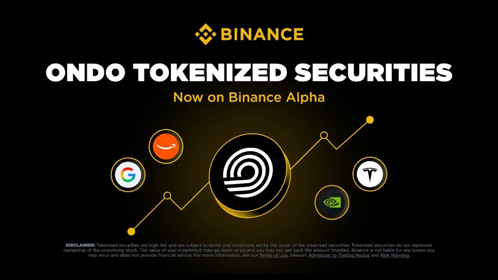 Binance quay lại mảng cổ phiếu token hóa thông qua hợp tác với Ondo Finance缩略图 logo-footer