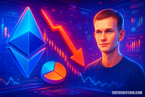 Biểu đồ cho thấy ETH giảm do thị trường đảo chiều, không vì Vitalik