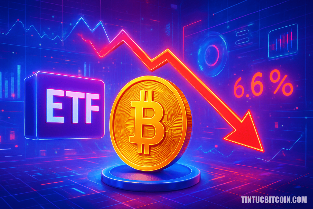 Bitcoin ETF chịu áp lực khi giá lao dốc? Chỉ giảm 6,6%