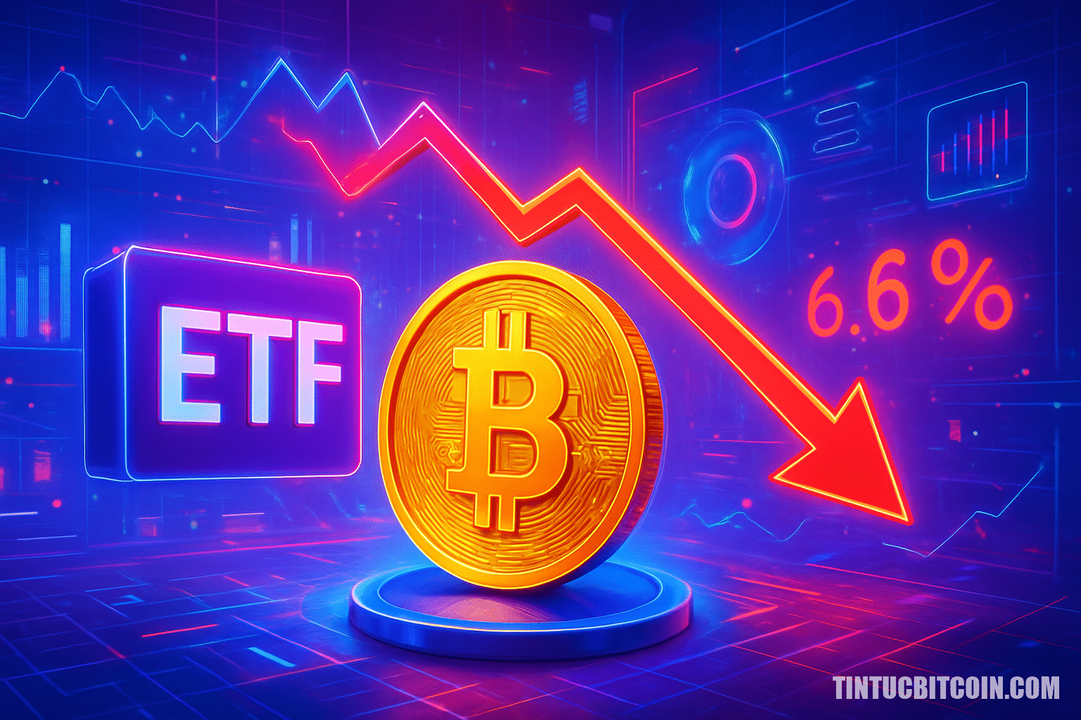 Bitcoin ETF chịu áp lực khi giá lao dốc? Chỉ giảm 6,6%