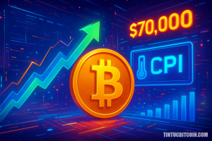 Bitcoin bật tăng nhờ CPI hạ nhiệt nhưng vẫn mắc kẹt dưới 70.000 USD