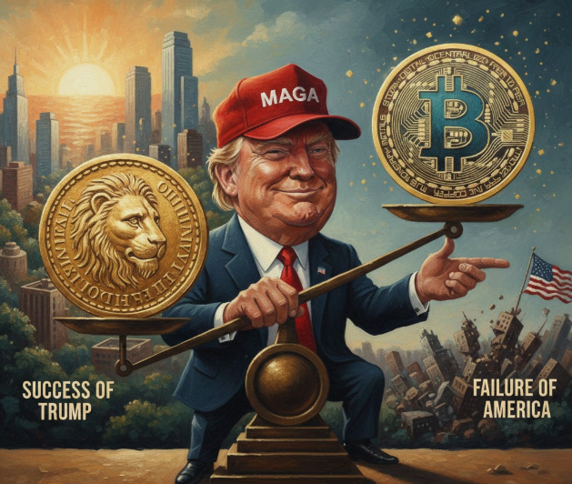 Bitcoin hay Vàng? Chiến lược gia cho rằng đó là canh bạc giữa thành công của Trump và thất bại của nước Mỹ