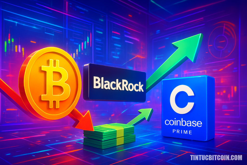 BlackRock rút vốn ETF Bitcoin, tiền đổ vào Coinbase Prime sau sell-off BTC