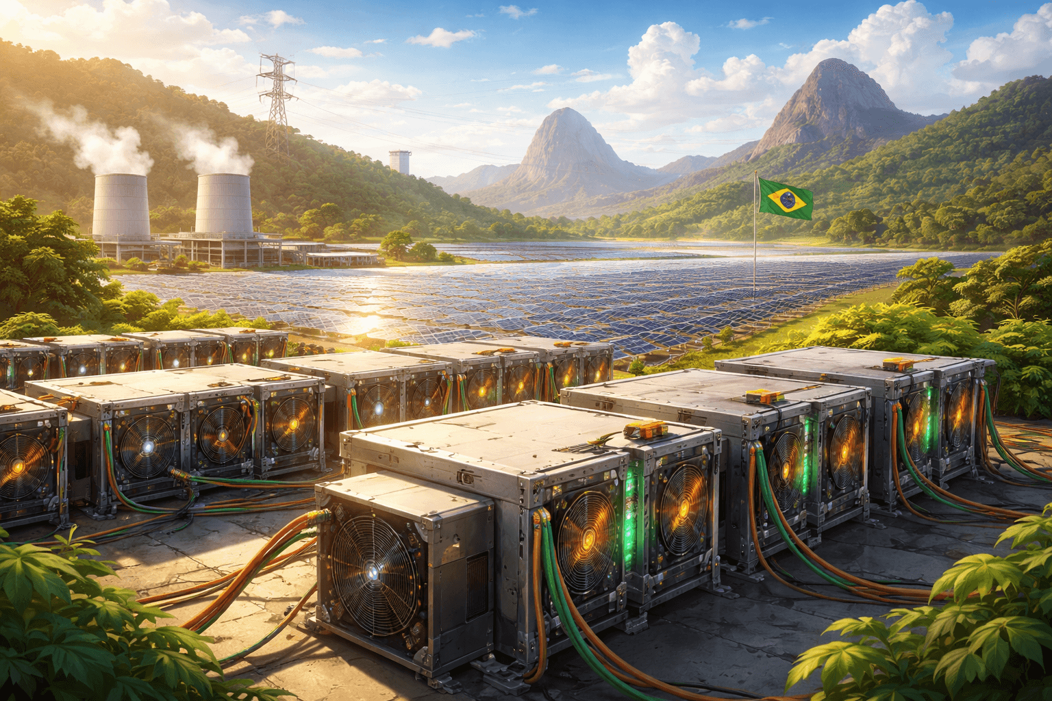 Brazil mở cửa cho đào Bitcoin để xử lý điện tái tạo dư thừa