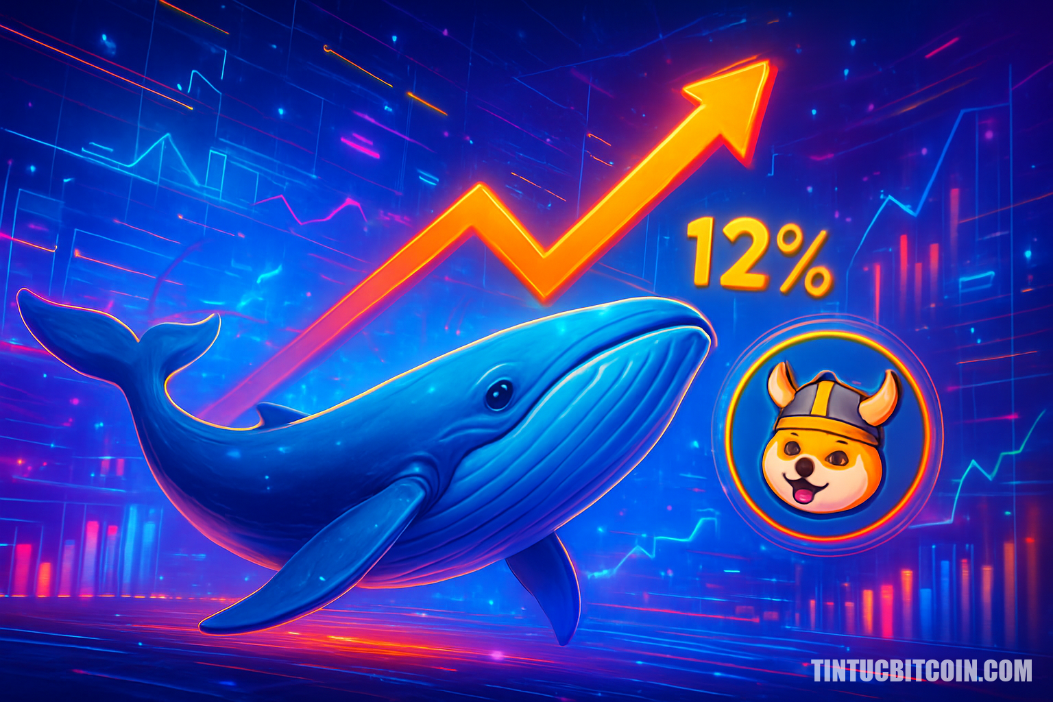 Cá voi có giữ đà tăng 12% của FLOKI không?