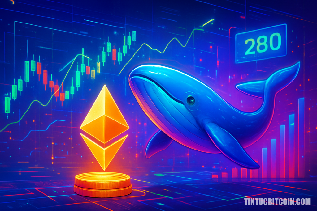 Cá voi gom 280 triệu USD ETH: Đã đến lúc mua Ethereum?