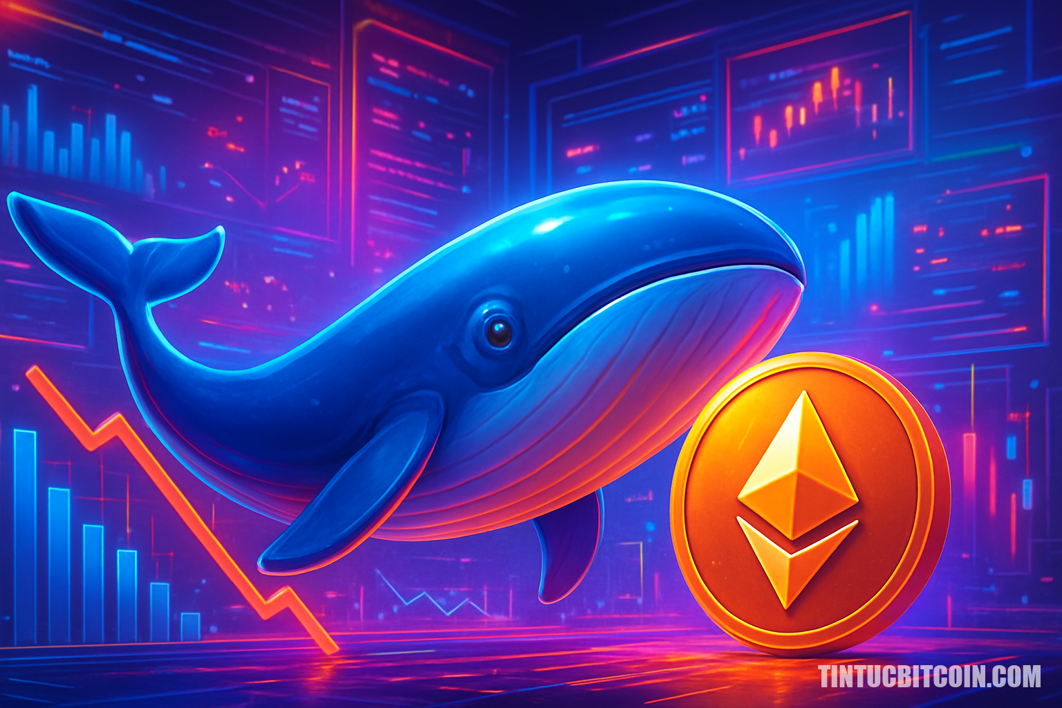 Cá voi xoay vòng chiến lược khiến xu hướng giảm của Ethereum sâu hơn?
