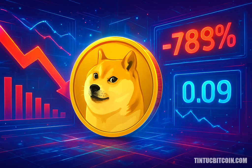 Địa chỉ hoạt động Dogecoin giảm 78%: DOGE giữ dưới 0,09 USD?