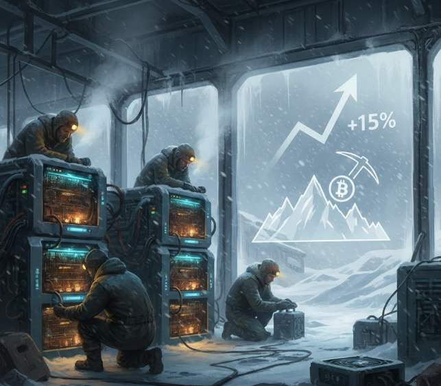 Độ khó khai thác Bitcoin tăng trở lại 15% khi các thợ đào tại Mỹ phục hồi sau sự cố ngừng hoạt động