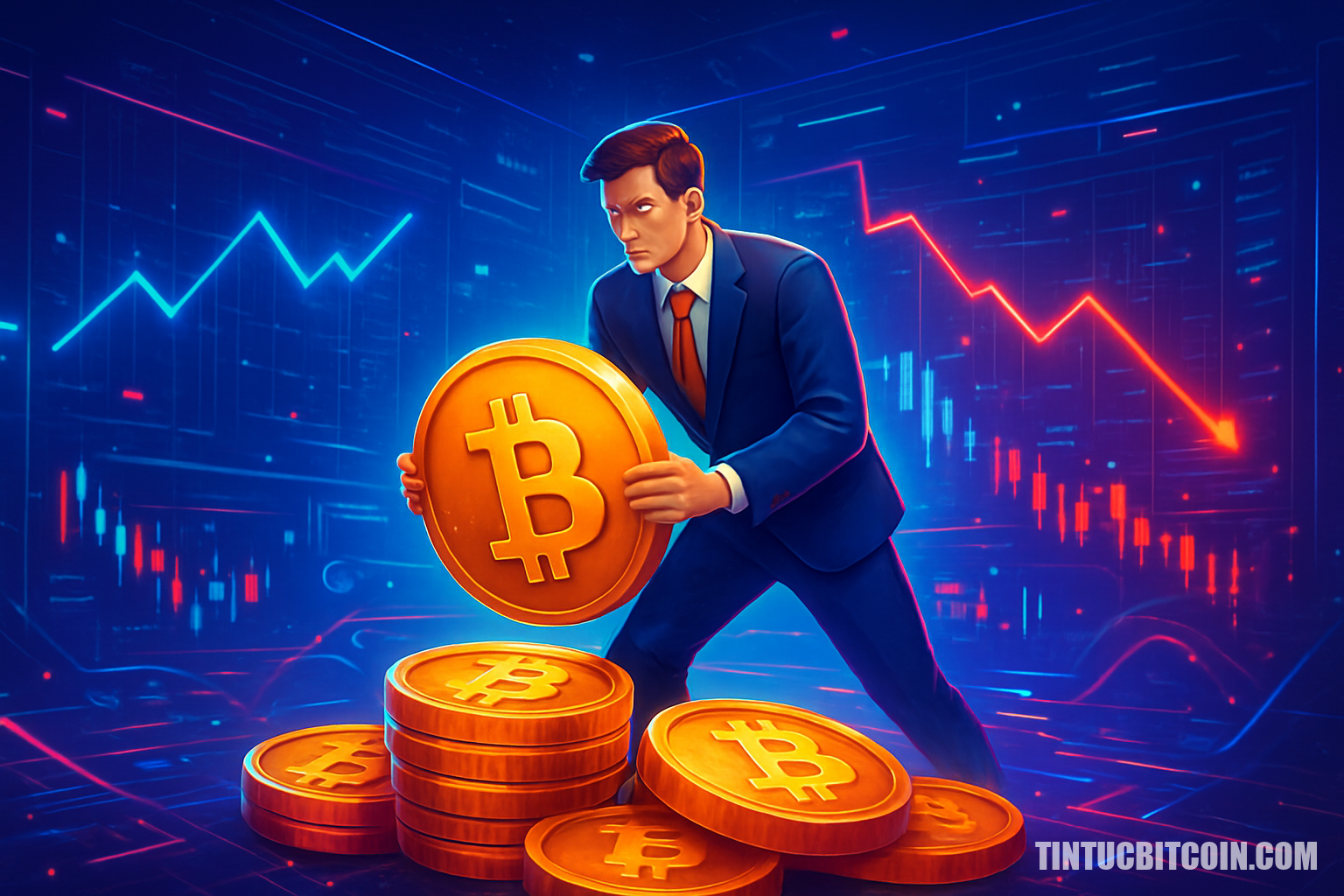 Doanh nghiệp gom Bitcoin, vì sao giá vẫn giảm?