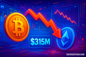 ETF Bitcoin và Ethereum chịu áp lực sau biến động 315 triệu USD tháng 2
