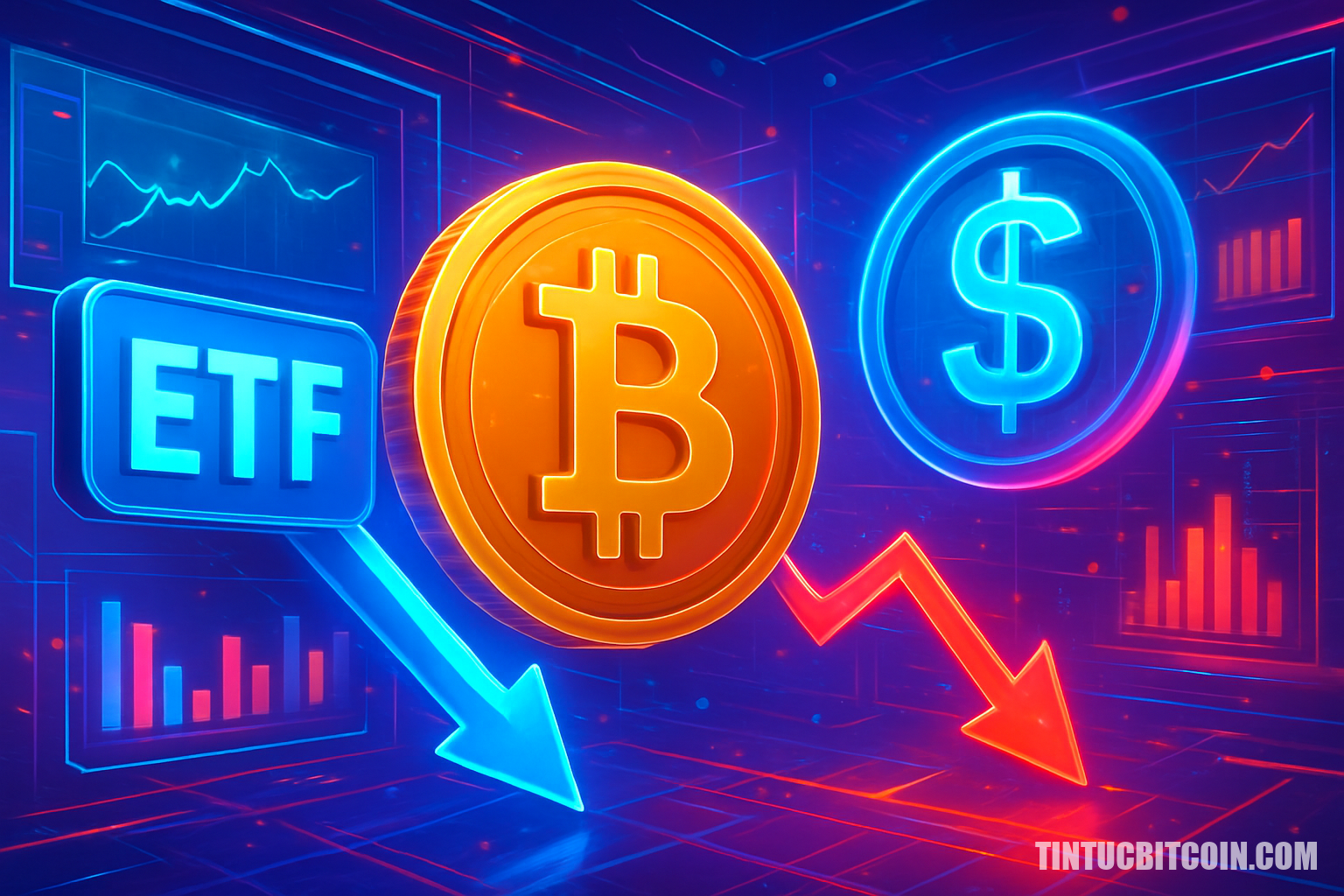 ETF tiền số bị rút 790 triệu USD khi lo ngại shutdown lan rộng
