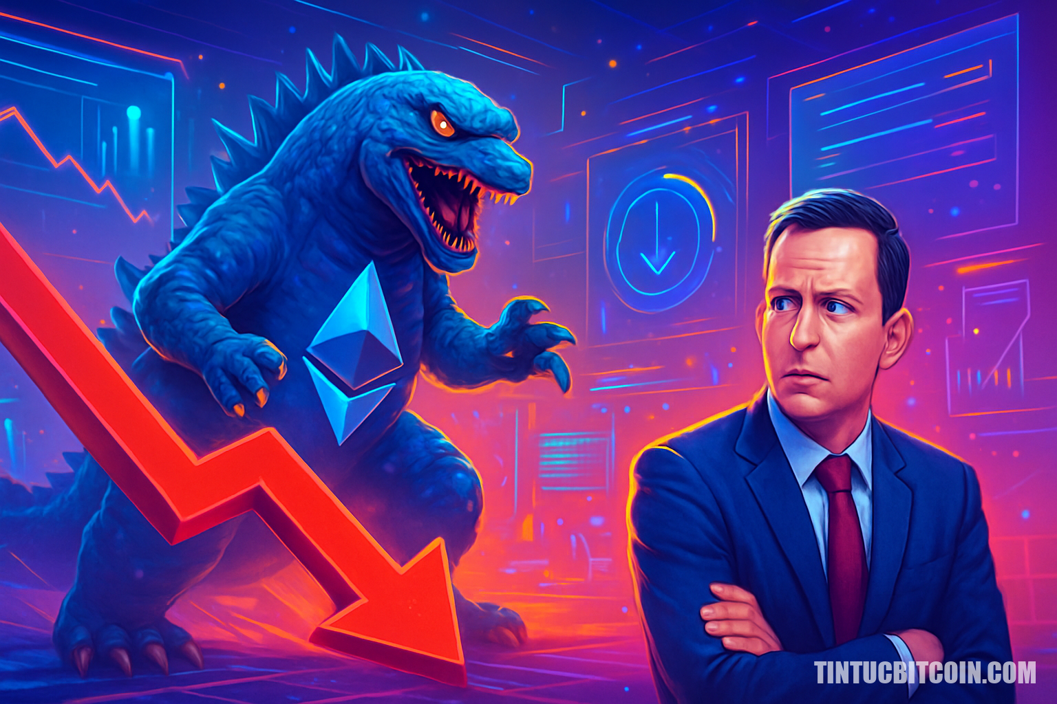 ETHZilla lao dốc 97%, Thiel rút khỏi mô hình kho bạc Ethereum