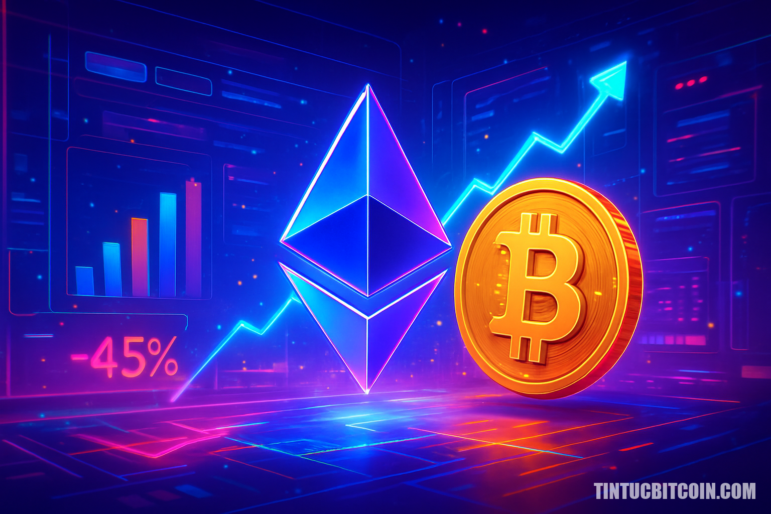 Ethereum có thể vượt Bitcoin trong quý 2 sau khi ETH giảm 45% quý 1?