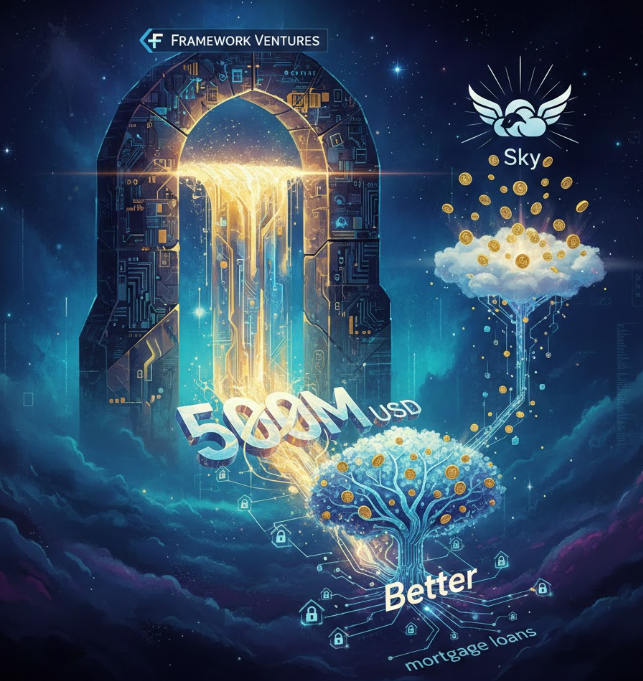Framework Ventures rót 500 triệu USD vào Better, thúc đẩy token hóa khoản vay thế chấp trên Sky缩略图 Framework Ventures rót 500 triệu USD vào Better, thúc đẩy token hóa khoản vay thế chấp trên Sky