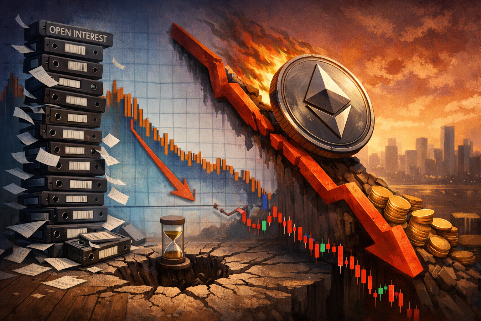 Khối lượng hợp đồng mở giảm xuống mức thấp nhất trong 3 năm có ý nghĩa gì đối với giá ETH?