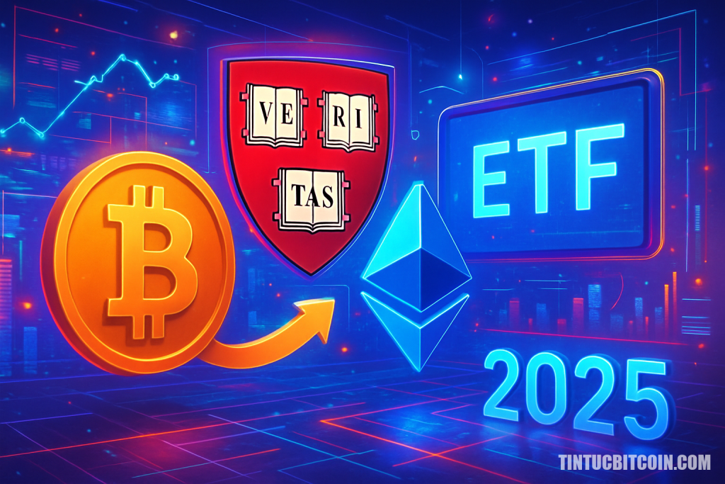 Harvard chuyển từ ETF Bitcoin sang ETF Ethereum trong tái cân bằng 2025