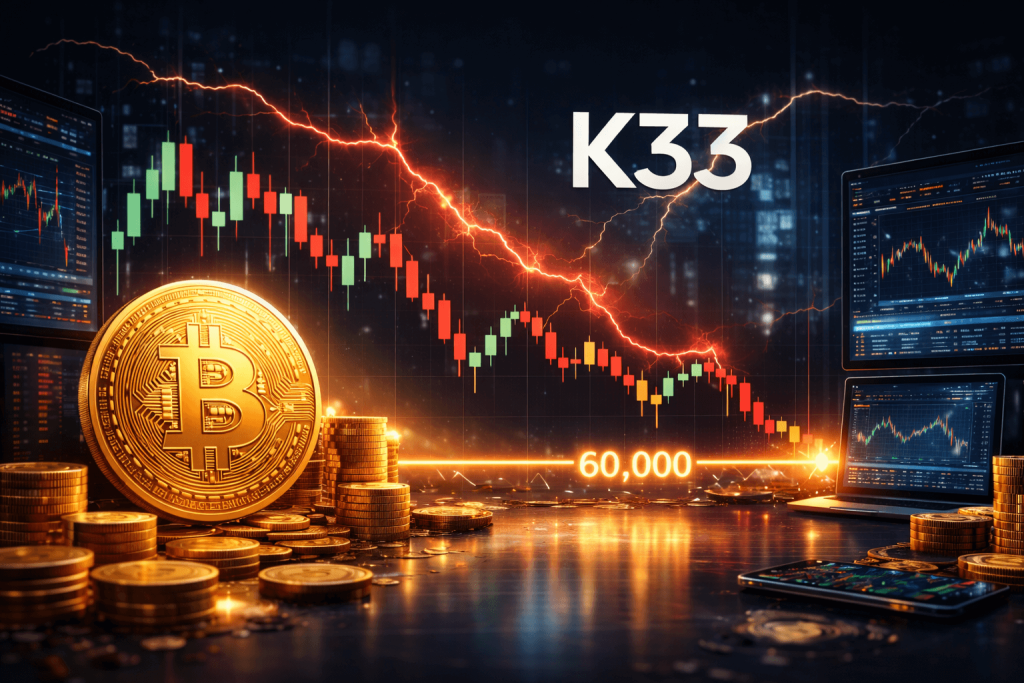 K33: Bitcoin có thể đã tạo đáy ngắn hạn tại 60.000 USD