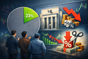 Hơn 23% trader dự đoán sẽ có đợt cắt giảm lãi suất tại cuộc họp FOMC tiếp theo