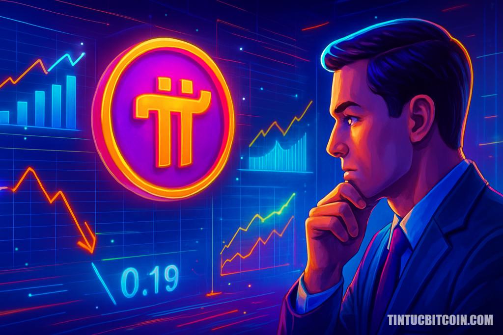Nhà đầu tư dự báo giá Pi Coin sau khi altcoin bị từ chối 0,19 USD?