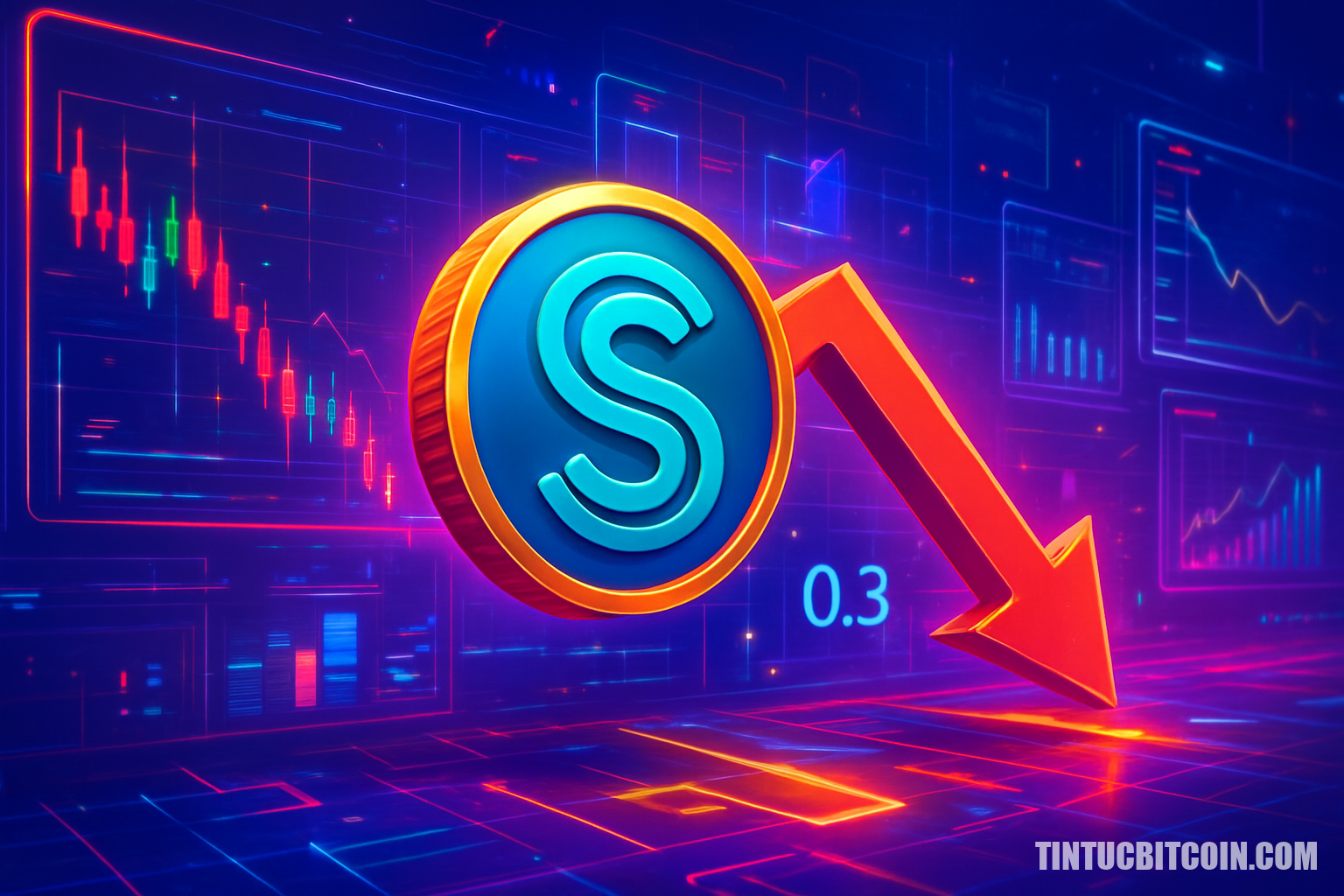 SIREN lao dốc sau nạp 1 triệu token, mốc 0,3 USD có thủng?