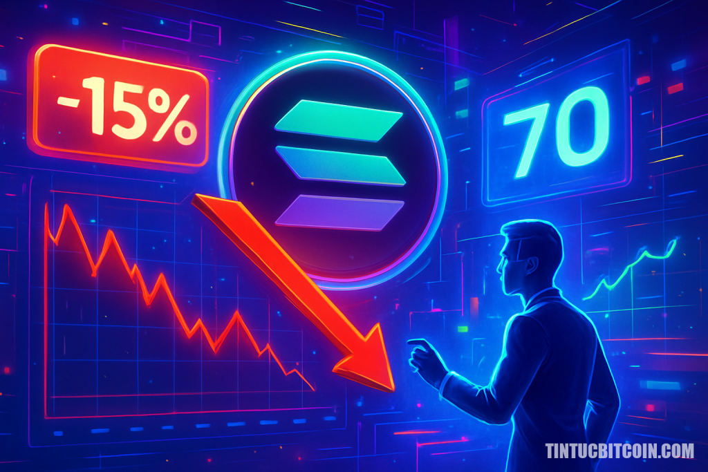 Solana giảm 15%, chạm đáy 2 năm: phe mua giữ mốc 70 USD?