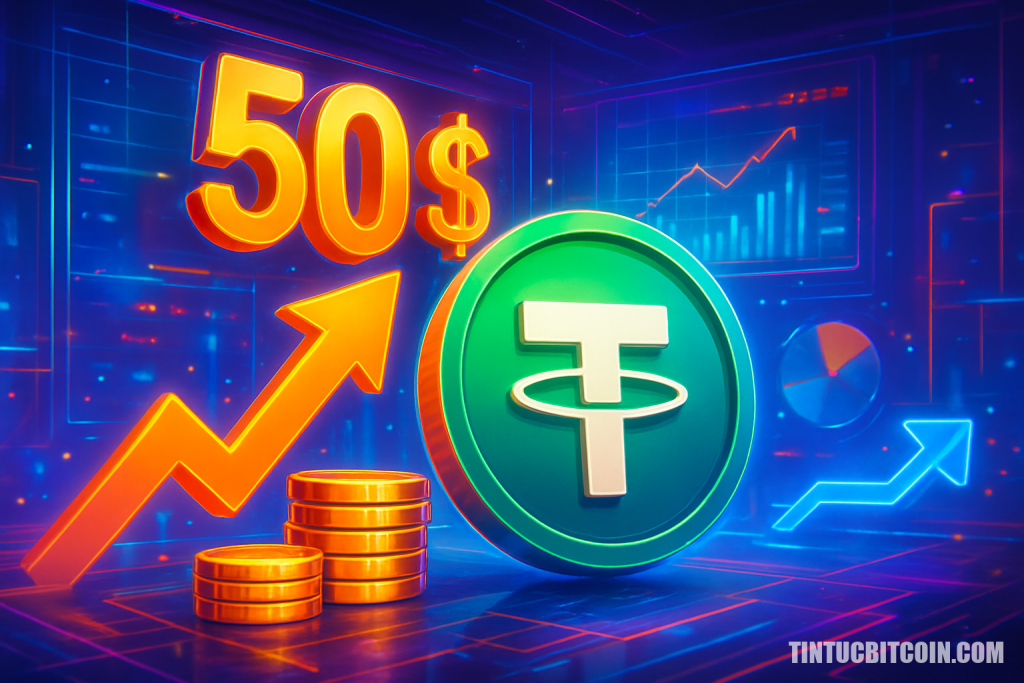 USDT tăng 50 tỷ USD cho thấy dòng vốn rời xa ngân hàng