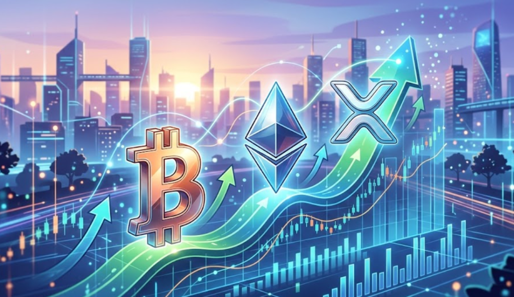 Dự đoán giá TOP 3 tiền điện tử: BTC, ETH và XRP phát tín hiệu tăng nhẹ trong ngắn hạn