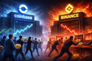Coinbase “diamond hands” đối đầu Binance — bài kiểm tra sức chịu đựng ở mốc 60.000 USD