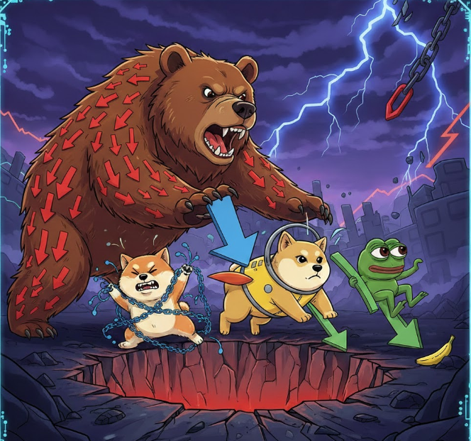 Memecoin: Phe gấu đẩy Dogecoin, Shiba Inu, Pepe vào thế khó缩略图 Memecoin: Phe gấu đẩy Dogecoin, Shiba Inu, Pepe vào thế khó