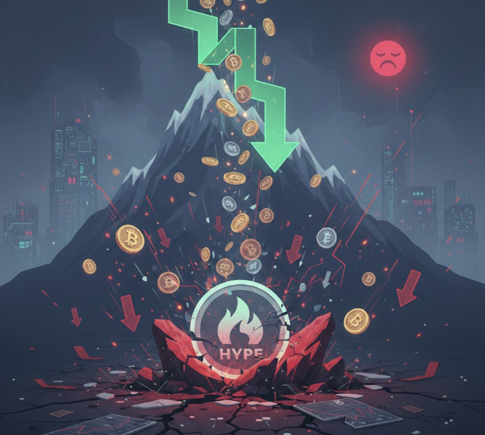 Giá HYPE lao dốc khi tín hiệu thị trường đồng loạt chuyển sang xu hướng giảm