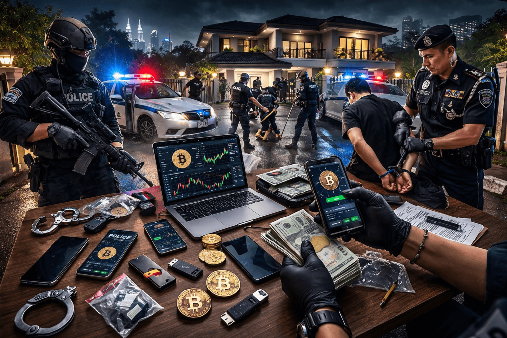 12 sĩ quan Malaysia bị điều tra vụ ép chuyển tài sản crypto của công dân Trung Quốc