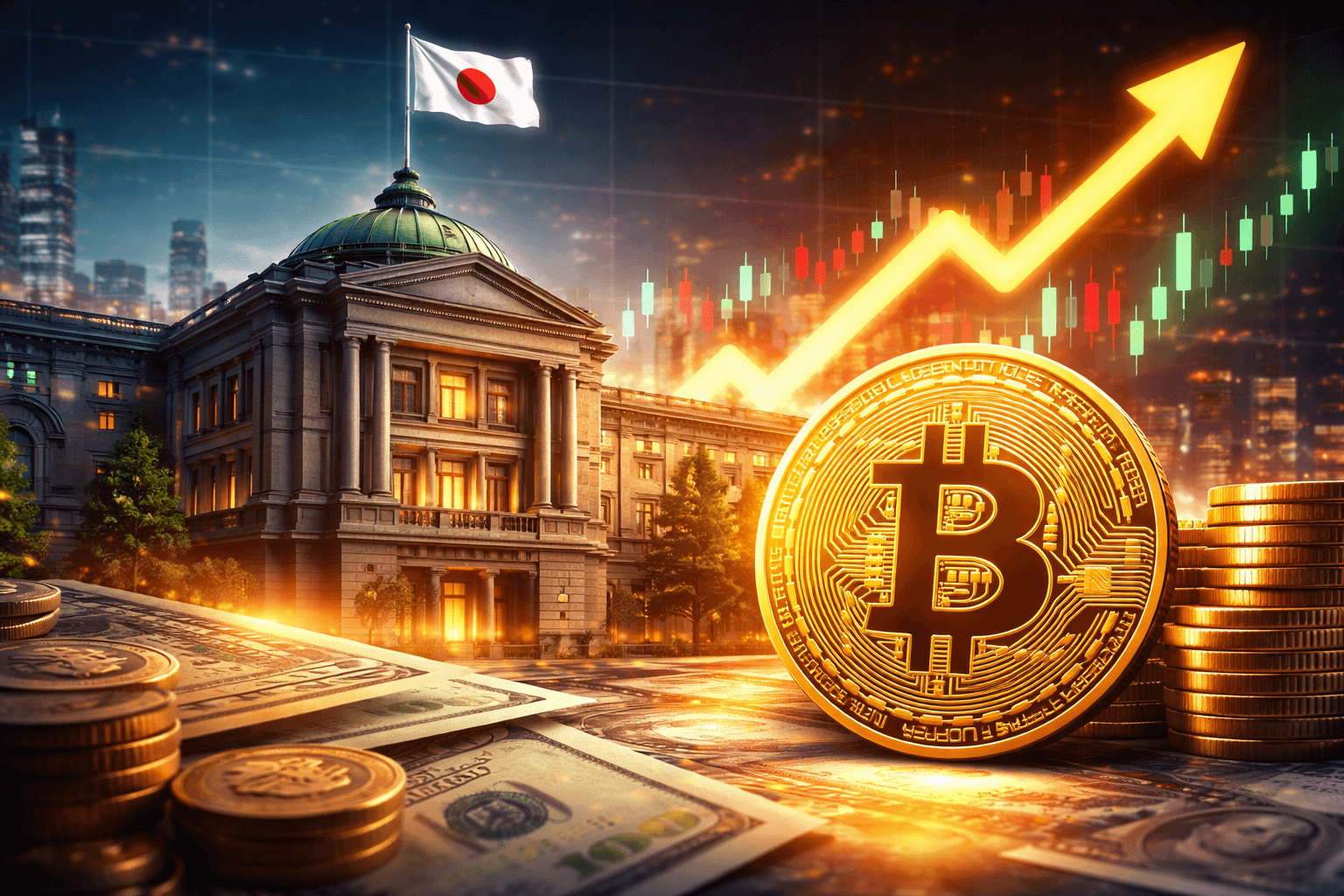 Khả năng Nhật Bản tăng lãi suất là 80%, một tín hiệu ẩn quyết định Bitcoin