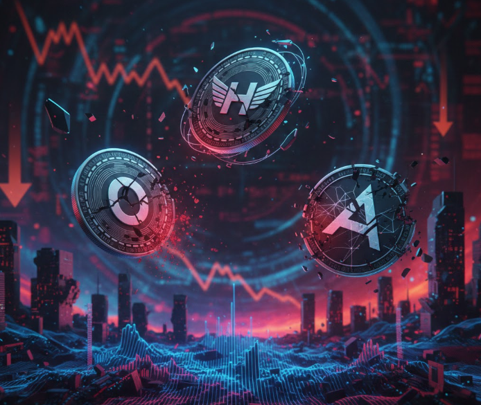 TOP 3 altcoin dẫn đầu đà giảm trong tuần qua