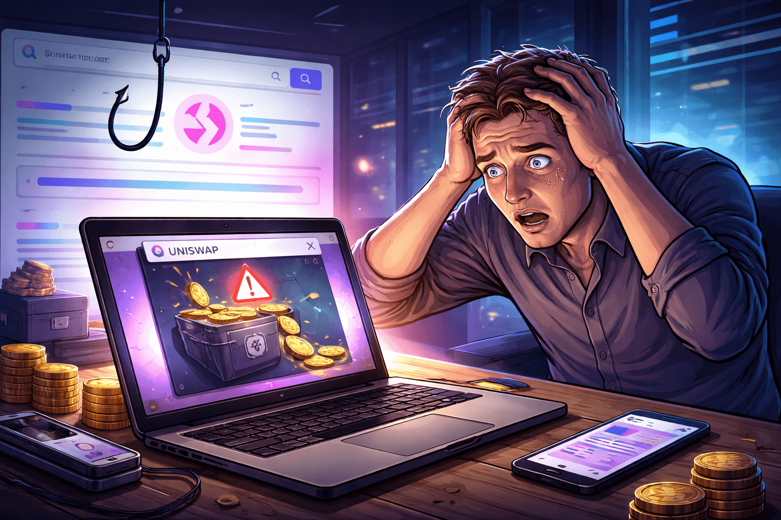 Trader trên Polymarket mất hàng trăm nghìn USD vì quảng cáo giả Uniswap trên Google