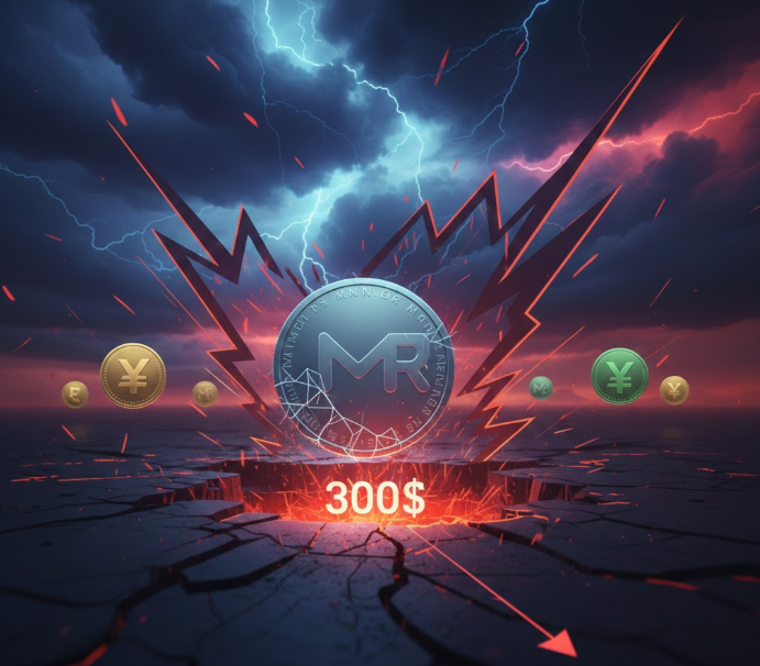 Monero (XMR) đối mặt rủi ro thủng mốc 300 USD khi áp lực bán gia tăng