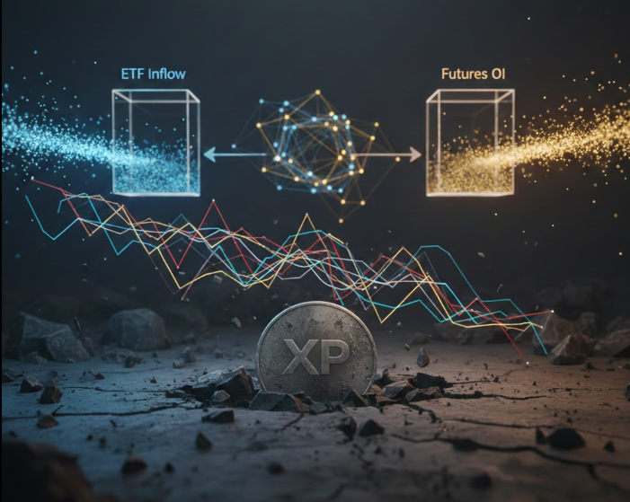 XRP chật vật dưới các đường EMA chủ chốt dù dòng tiền ETF và OI ổn định