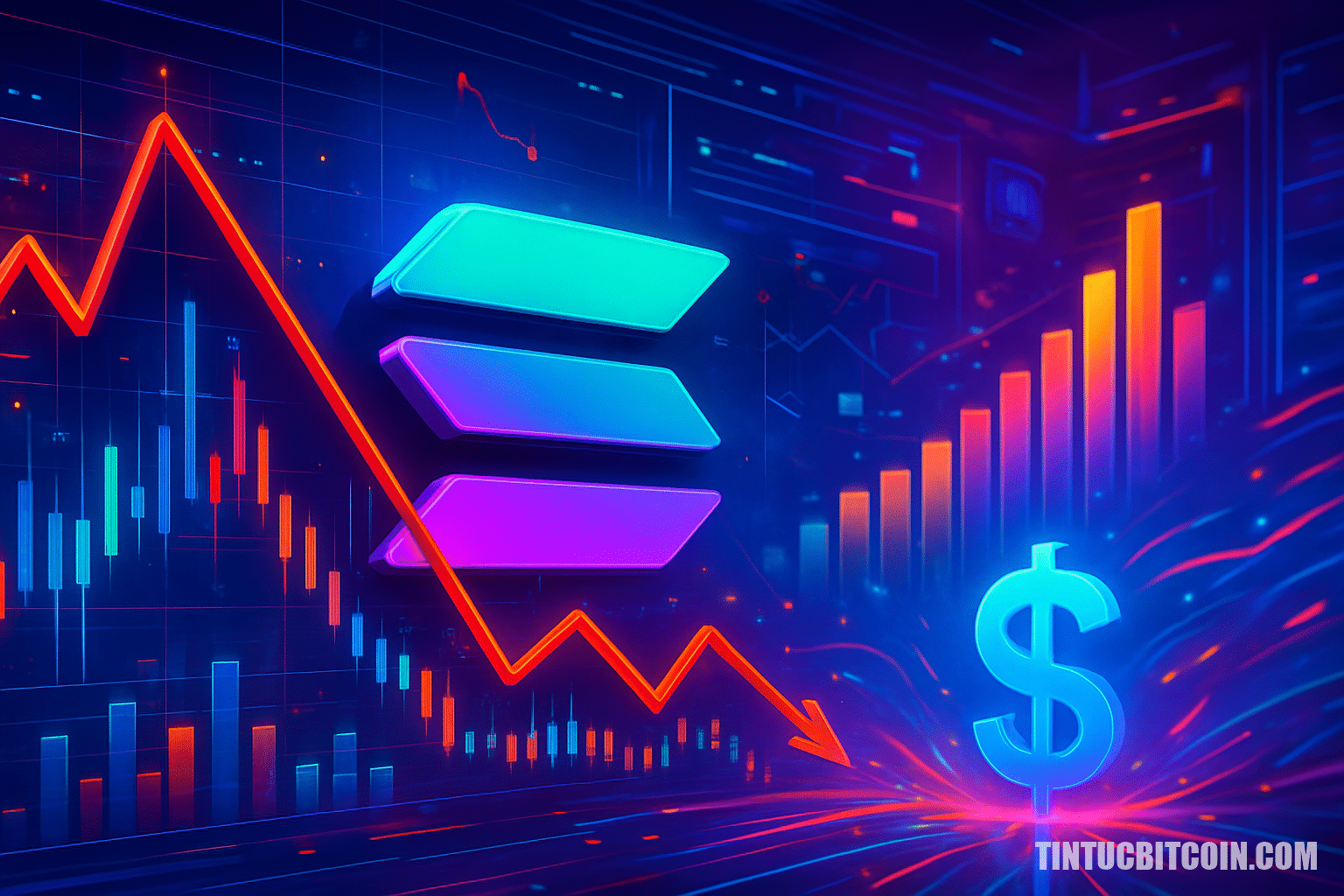 Solana chững lại gần đỉnh biên độ khi tâm lý hoảng loạn áp đảo dòng vốn